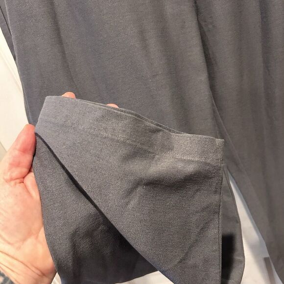 Eileen Fisher Pants 3X Plus Washable Stretch Crepe Slim Ankle Mid Rise Gray - Picture 3 of 8